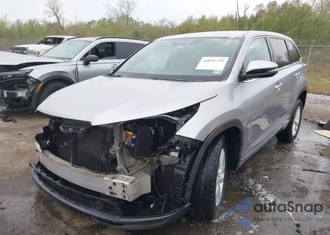 2016 Toyota Highlander Le from USA, damaged, VIN 5TDZARFH4GS022855